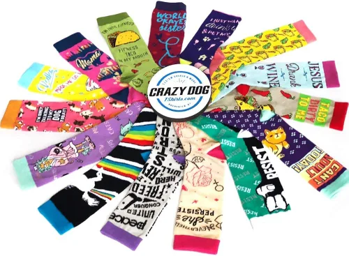 Vista 6 de Fitness Taco Sock Funny Cute And Humor Sarcastic Graphic Cool Crazy Footwear Green