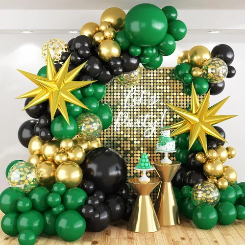 Vista 24 de Kit de arco de globos de baloncesto, kit de guirnalda de globos naranja y negro plateado con globos de estrella en explosión, kit de globos Tema