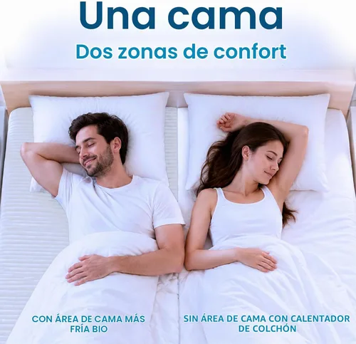Vista 8 de Sistema de enfriamiento de cama B10, almohadilla de colchón de algodón para Blanco