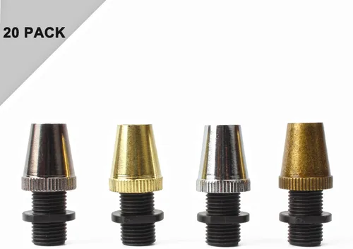 Vista 2 de 20 unidades de cable de metal retro, conector de iluminación colgante, cable roscado de aluminio para iluminación hecha a mano, lámparas, colgantes