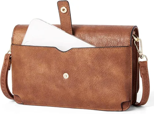 Vista 5 de Telena Bolso bandolera pequeño con borla para la muñeca bolso de mano cartera y bolsos