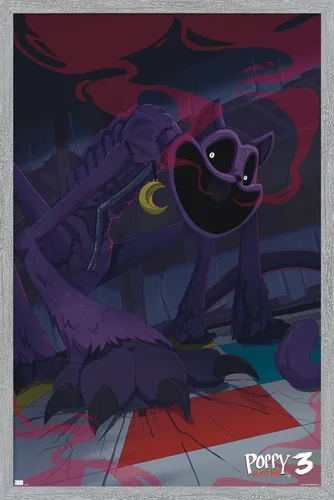Vista 14 de Poppy Playtime: Capítulo 3 - Póster de pared CatNap, 34 pulgadas de largo x 22.4 pulgadas de ancho, versión premium sin marco