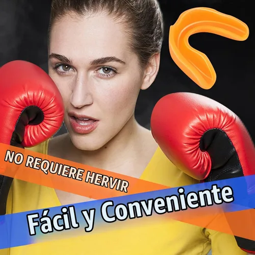 Vista 5 de 10 protectores bucales deportivos, protección bucal atlética para niños