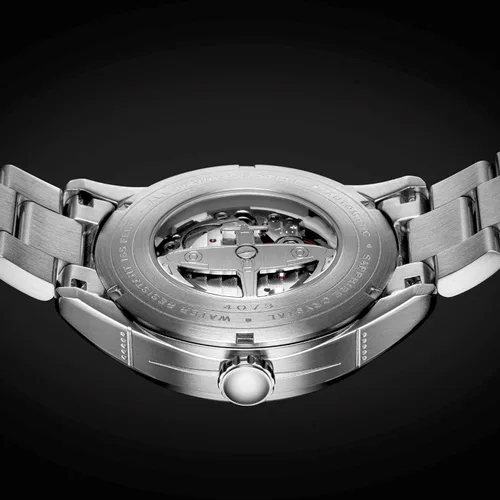 Vista 3 de AVI-8 Reloj piloto automático Spitfire tipo 300 para hombre de 1.654 in con pulsera de acero inoxidable sólido AV-4073
