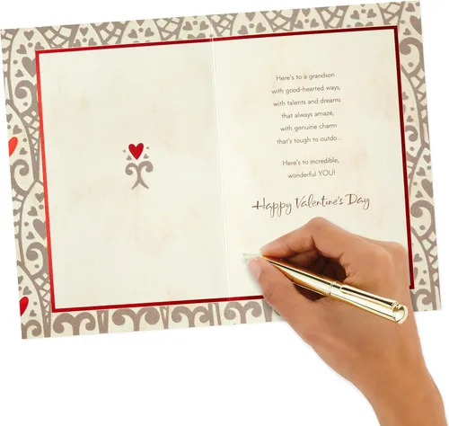 Vista 5 de Hallmark Tarjeta del día de San Valentín para nieto (te invitado)