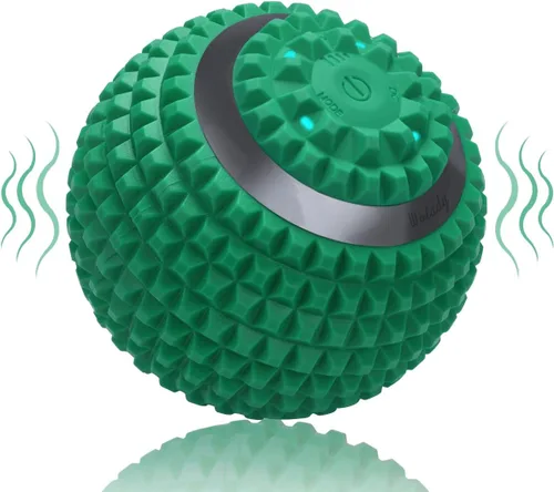 Vista 11 de Pelota de masaje vibratoria, rodillo de masaje de yoga de alta intensidad de 4 velocidades, alivia la tensión muscular, bolas de masaje de presión