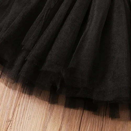 Vista 8 de Baby Girls Christmas Dress with Bow Headband Red Plaid Dress Long Sleeve Tulle Tutu Princess Party Dress Winter Clothes