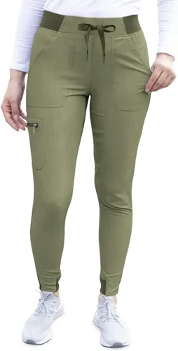 Vista 12 de Adar Pro Scrubs para mujeres - Pantalones de uniforme médico tipo jogger de yoga supremos Manzana