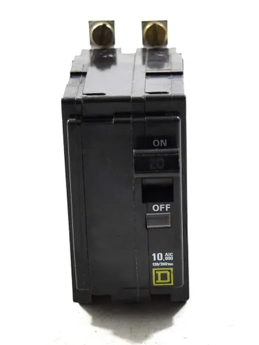Vista 2 de Cuadrado D QOB220 perno en disyuntor 2P 20 amperios 120/240Vac/48Vdc