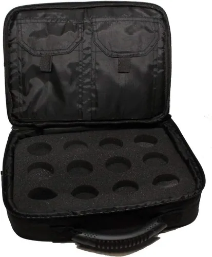 Vista 4 de Twisted Stringz Bolsa de Yo-Yo Deluxe - Estuche de transporte YoYo - Capacidad para 12 yoyos- Correa de hombro de triple puntada - Gráficos dobles