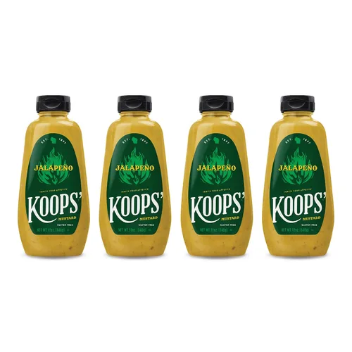 Vista 42 de Koops' Mostaza Arizona Heat - Mostaza dulce y picante, sin gluten, kosher, fabricada en Estados Unidos, a partir de semillas de mostaza de calidad