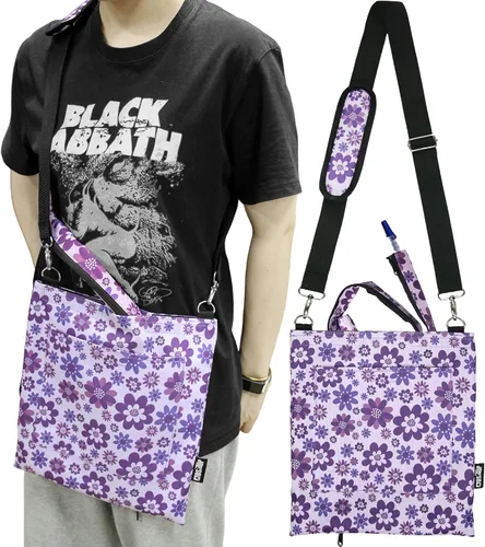 Vista 10 de MDSTOP Soporte para bolsa de catéter, soporte para bolsa de drenaje de orina con cubierta de tubo de drenaje y correa de hombro ajustable, fácil Gris