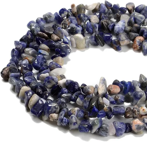 Vista 8 de Cuentas de piedras preciosas naturales de finchenita de azurita de 0.315 a 0.315 pulgadas, cristales curativos, pulseras de cintura, kit de collar