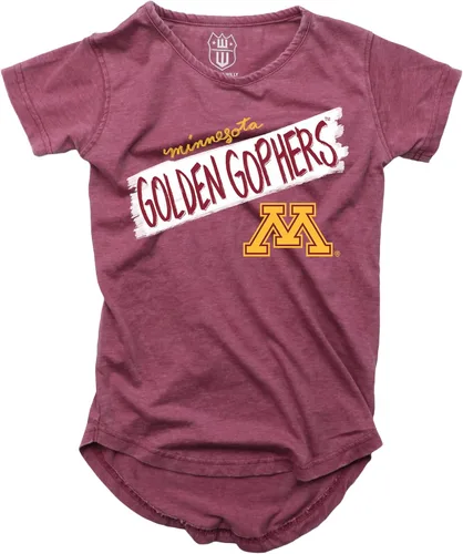 Vista 26 de Wes and Willy NCAA - Camiseta Burnout para niñas S/S