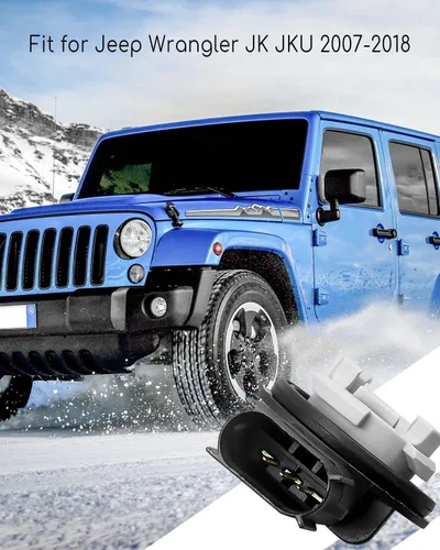Vista 2 de TIKSCIENCE Juego de enchufes de bombilla de luz de señal de giro delantero para Jeep Wrangler JK JKU 2007-2018, enchufe de lámpara