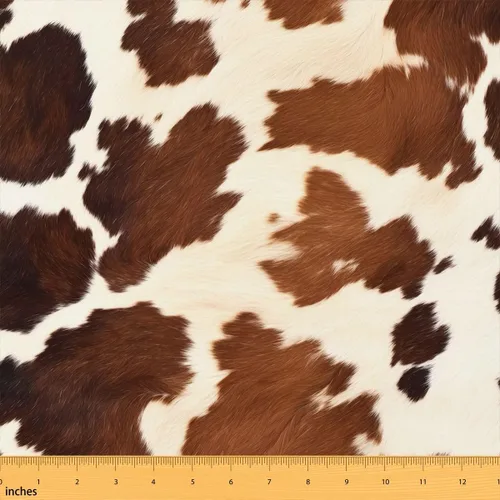 Vista 13 de Feelyou Tela con estampado de vaca de The Yard Soft 1 yarda Negro Blanco