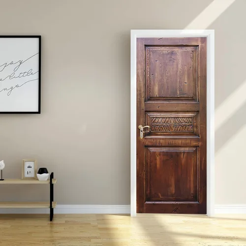 Vista 12 de Artfanke - Adhesivo 3D realista para puerta de grano de madera, despegar y a2087