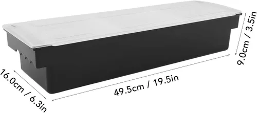 Vista 5 de Caja de condimentos de cocina, ollas de cocina, tapa de plástico, múltiples compartimentos, contenedor de frutas, contenedor de almacenamiento