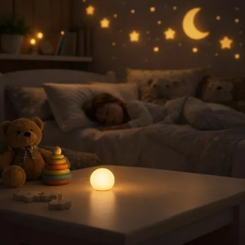 Vista 3 de Paquete de 2 luces LED recargables de 3 pulgadas, 16 esferas de brillo de color, 4 modos, bolas de iluminación ambiental impermeables, orbes