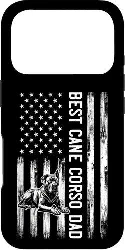 Vista 30 de Best Cane Corso Dad Patriotic Dog Lover Gift, Mastiff Case for iPhone 17