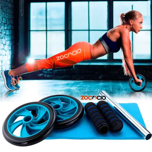 Vista 2 de Roller Rueda Para Abdomen Con Alfombrilla Para Rodillas