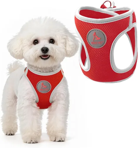 Vista 9 de Kruz - Arnés para perro (pecho de 13.5 a 14 pulgadas, peso de 4 a 6 libras) Athletica chaleco ajustable resistente sin estrangulamiento para perros