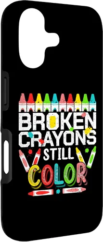Vista 3 de Broken Crayons Still Color Mental Health Awareness Men Women Case for iPhone 17