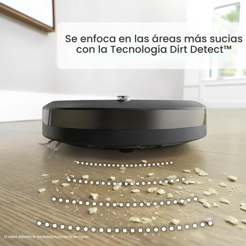 Vista 7 de iRobot Roomba Combo i5+ Robot aspirador y trapeador con vaciado automático, limpia por habitación con mapeo inteligente, se vacía hasta 60 días