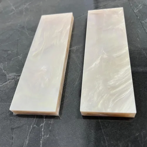 Vista 5 de Mejora las asas de tus cuchillos y empuñaduras de pistola con la placa de resina epoxi de resina acrílica de concha – Losa de resina de alto brillo