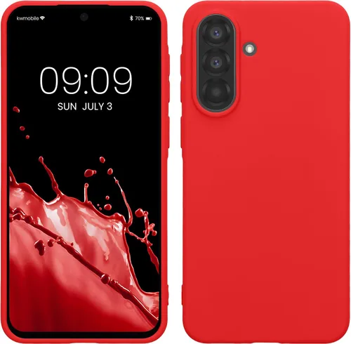 Vista 184 de kwmobile Funda compatible con Samsung Galaxy A12 - Funda protectora de silicona TPU suave y delgada - Azul Báltico