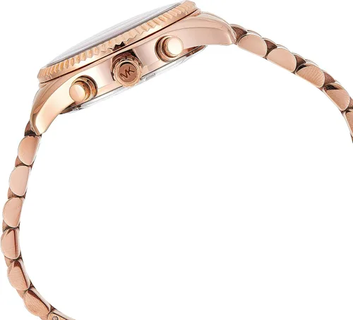 Vista 3 de Michael Kors MK5569 Lexington Reloj de acero inoxidable en tono oro rosa para mujer