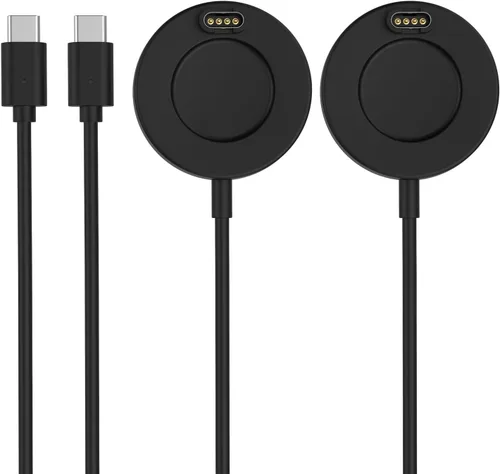 Vista 6 de Cable cargador 2 en 1 compatible con Garmin Watch, base de carga