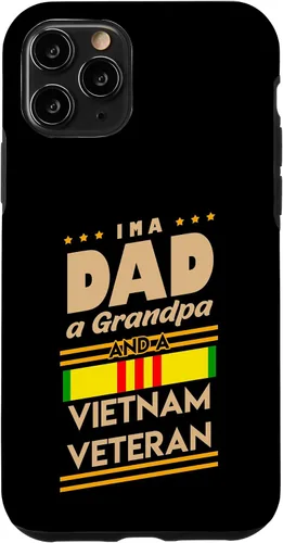 Vista 28 de Funda de regalo para iPhone 13 Pro Max I'm a Dad Grandpa And Vietnam Veteran Cool Soldier