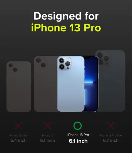 Vista 2 de Ringke Onyx - Funda compatible con iPhone 13 Pro, silicona flexible extremadamente resistente, tipo TPU a prueba de golpes, cubierta de protección