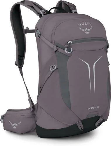 Vista 21 de Osprey Sportlite - Mochila ligera de senderismo (15 litros), color morado Púrpura grafito