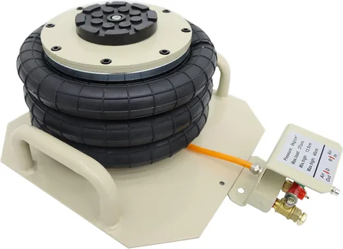 Vista 5 de 3 toneladas triple bolsa de aire Jack horizontal Jack inflable Jack con mango corto para reemplazo de neumáticos de vehículos de reparación