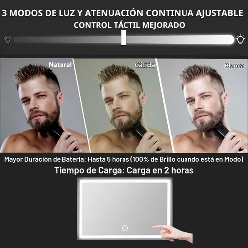 Vista 3 de Vanexiss 5 Way Mirror,Barber Mirror for Self Hair Cutting and Brading Hair