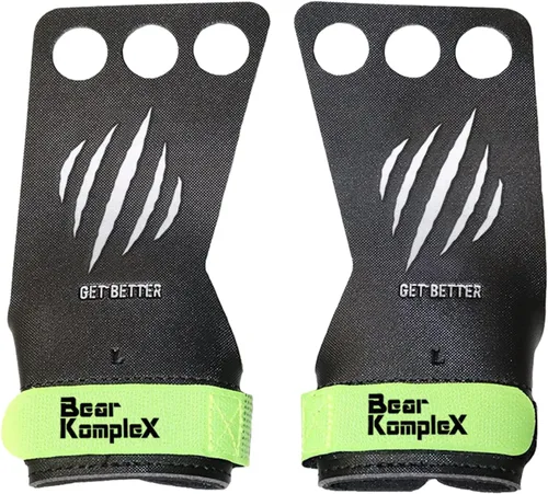 Vista 2 de Bear KompleX Diamond Hand Grips for at-Home Workouts Like Pull-ups, Weightlifting, WODs with Wrist Straps, Comfort and Support, Hand Coverage to