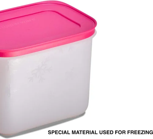 Vista 2 de Tupperware Congelador de plástico Mates Gen II 1.1L 1pc (Rosa, Blanco)