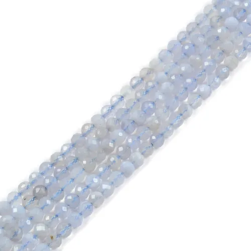 Vista 35 de Cuentas Redondas Facetadas de Ópalo Verde de 4 mm Sueltas de 16 Pulgadas para Hacer Joyas