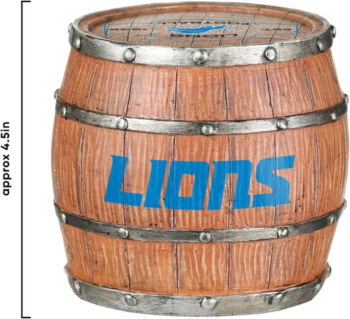 Vista 4 de FOCO NFL Team Logo 5-Pack Barrel Beverage Drink Coaster Set