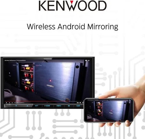 Vista 7 de KENWOOD DMX9708S Pantalla táctil capacitiva de 6.95 pulgadas, estéreo para automóvil, CarPlay inalámbrico e inalámbrico y Android Auto, Bluetooth