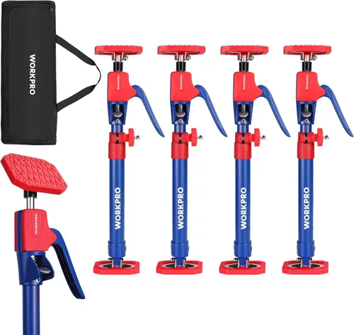 Vista 13 de WORKPRO - Gatos para gabinete, poste de soporte ajustable de 18-1/2" a 29-1/2", paquete de 2