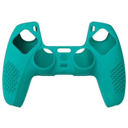 Vista 2 de eXtremeRate PlayVital Aqua Green 3D Studded Edition Anti-Slip Silicone Cover Skin for ps5 Controller, Soft Rubber Case for PS5 Wireless Controller