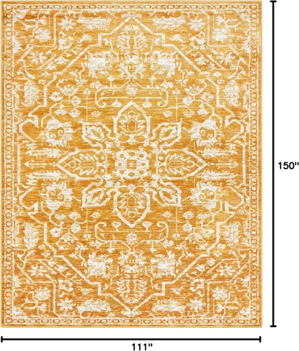 Vista 86 de Well Woven - Alfombra tejida estilo vintage con diseño de medallón, 68 x 120 cm
