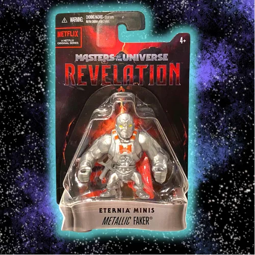 Vista 2 de Eternia Minis Story Starters Figura - Faker ~ Evil Robot of Skeletor ~ Inspirado en Masters of the Universe Revelation ~ A partir de 4 años