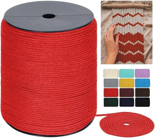 Vista 18 de Cordón de macramé, 0.118 pulgadas x 328 yardas