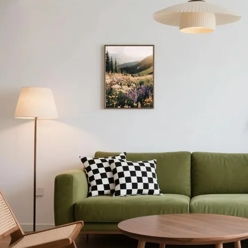 Vista 3 de Arte de pared de paisaje flotante, impresiones de flores silvestres, pinturas botánicas coloridas de la naturaleza, obras de arte de 12 x 16