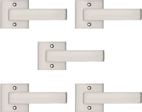 Vista 28 de Probrico - 1 manija inactiva dorada para puerta, moderna, para armario, resistente, para interior, sin giro, reversible para lado derecho e izquierdo