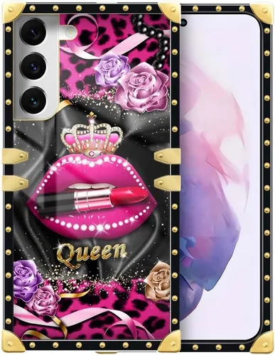 Vista 29 de Funda compatible con Samsung Galaxy S10 4G, TPU suave de lujo y parte trasera de policarbonato duro para niñas y mujeres, funda protectora a prueba